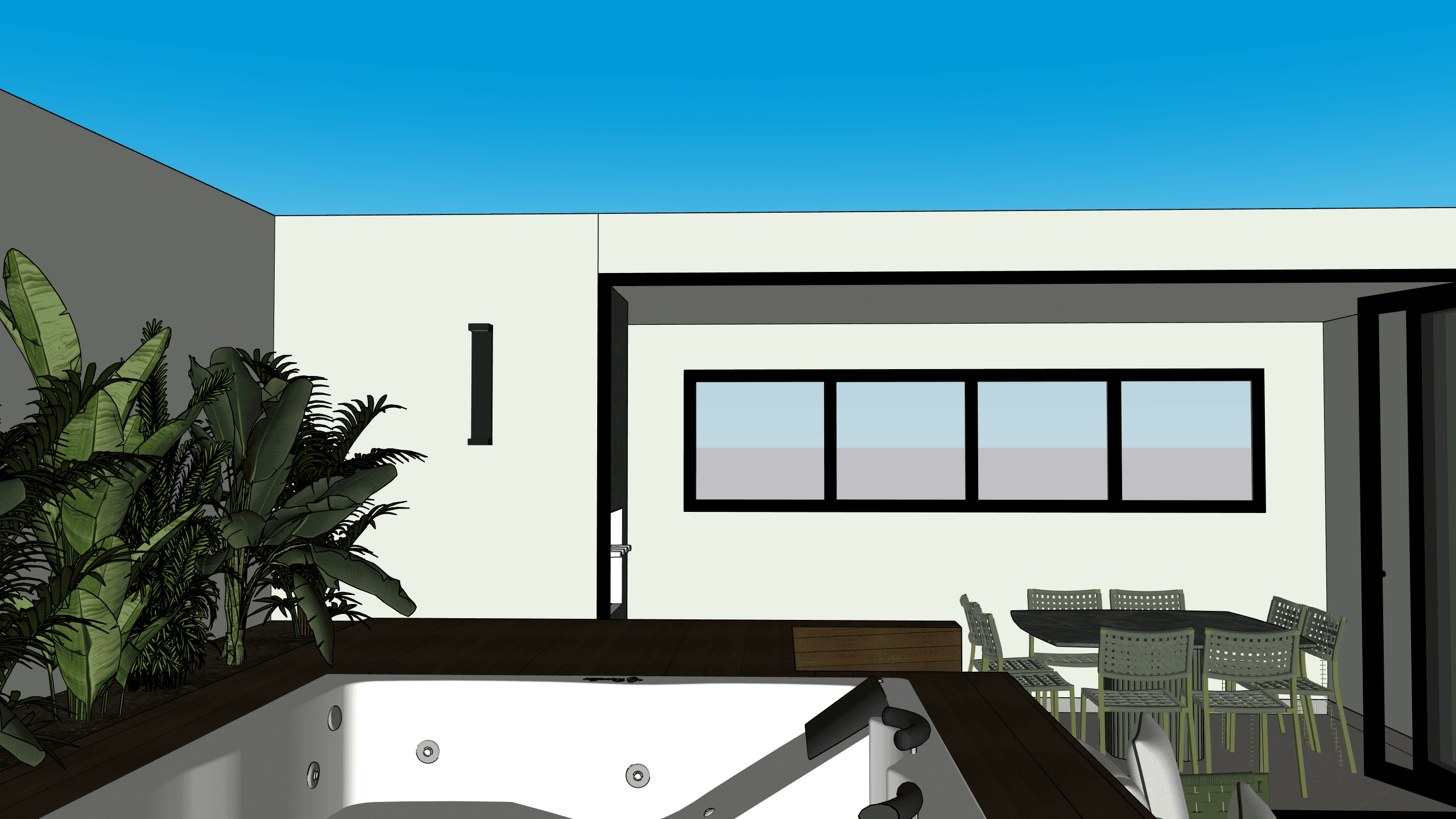 Casa residencial · estudo de cenas SketchUp — Project