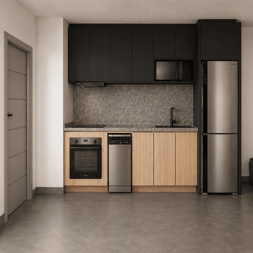 Cozinha integrada render realista