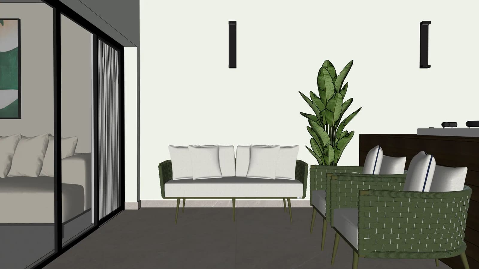 Integrated balcony technical export